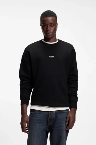 Sweatshirt mit Logo-Print aus Baumwollfrottee