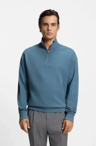 Sweatshirt mit Logo-Print aus Baumwollfrottee