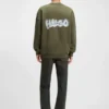 Sweatshirt mit Logo-Print aus Baumwollfrottee Sweatshirt mit Logo-Print aus Baumwollfrottee