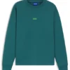 Sweatshirt mit Logo-Print aus Baumwollfrottee