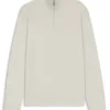 Sweatshirt mit Reißverschluss aus Baumwollmischung Sweatshirt mit Reißverschluss aus Baumwollmischung