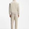 Sweatshirt mit Reißverschluss aus merzerisiertem Stretch-Baumwollpiqué Sweatshirt mit Reißverschluss aus merzerisiertem Stretch-Baumwollpiqué
