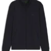 Sweatshirt mit Reißverschluss aus Stretch-Baumwolle mit Logo-Print