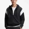 Sweatshirt mit Reißverschluss in Regular-Fit aus Spacer-Piqué