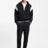 Sweatshirt mit Reißverschluss in Regular-Fit aus Spacer-Piqué