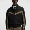Sweatshirt mit Reißverschluss und Chevron-Band in lockerer Passform Sweatshirt mit Reißverschluss und Chevron-Band in lockerer Passform
