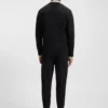 Sweatshirt mit Reißverschluss und Streifendetails aus einer Baumwollmischung Sweatshirt mit Reißverschluss und Streifendetails aus einer Baumwollmischung