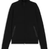Sweatshirt mit Reißverschluss und Waffelstruktur aus einer Baumwollmischung