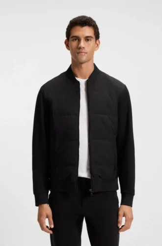 Sweatshirt mit Reißverschluss und wattierter Vorderseite