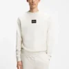 Sweatshirt mit Schildpatt-Logo aus Baumwollfrottee