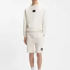 Sweatshirt mit Schildpatt-Logo aus Baumwollfrottee