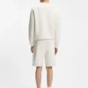 Sweatshirt mit Schildpatt-Logo aus Baumwollfrottee