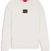Sweatshirt mit Schildpatt-Logo aus Baumwollfrottee