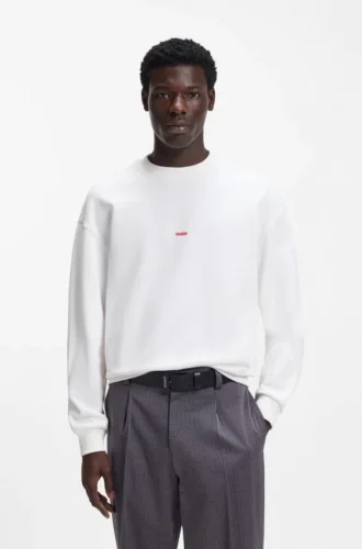 Sweatshirt mit Tiermotiv aus Baumwollfrottee