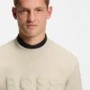 Sweatshirt mit tonigem Logo aus Stretch-Baumwolle