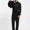 Sweatshirt mit tonigem Logo aus Stretch-Baumwolle