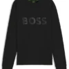 Sweatshirt mit tonigem Logo aus Stretch-Baumwolle