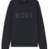 Sweatshirt mit tonigem Logo aus Stretch-Baumwolle