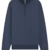 Sweatshirt mit Viertelreißverschluss aus Baumwollmischung