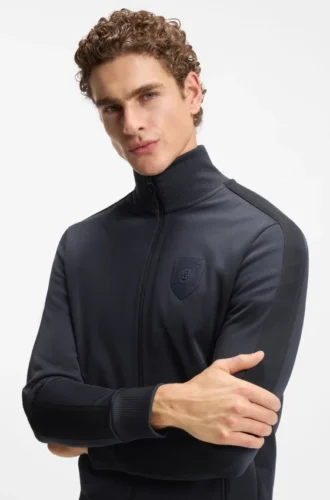 Sweatshirt mit Wappenlogo in lockerer Passform