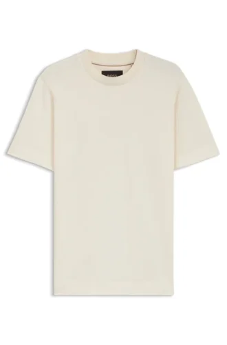 T-Shirt aus Baumwoll-Seide mit Prince-of-Wales-Karomuster