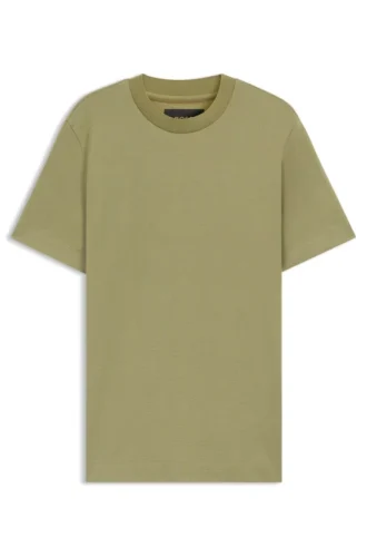 T-Shirt aus Baumwoll-Seide mit Prince-of-Wales-Karomuster