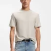 T-Shirt aus Baumwoll-Seide mit reichhaltiger Struktur T-Shirt aus Baumwoll-Seide mit reichhaltiger Struktur