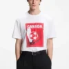 T-Shirt aus Baumwolle in lockerer Passform mit Fußballmotiv
