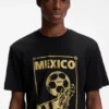 T-Shirt aus Baumwolle in lockerer Passform mit Fußballmotiv