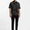 T-Shirt aus Baumwolle mit Camouflage-Jacquard T-Shirt aus Baumwolle mit Camouflage-Jacquard