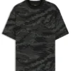 T-Shirt aus Baumwolle mit Camouflage-Jacquard T-Shirt aus Baumwolle mit Camouflage-Jacquard