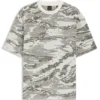 T-Shirt aus Baumwolle mit Camouflage-Jacquard T-Shirt aus Baumwolle mit Camouflage-Jacquard
