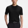 T-Shirt aus Baumwolle mit geometrischem Jacquard