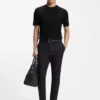 T-Shirt aus Baumwolle mit geometrischem Jacquard