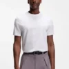 T-Shirt aus Baumwolle mit Jacquard-Muster
