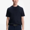 T-Shirt aus Baumwolle mit Jacquard-Muster T-Shirt aus Baumwolle mit Jacquard-Muster