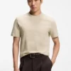 T-Shirt aus Baumwolle mit Jacquard-Muster T-Shirt aus Baumwolle mit Jacquard-Muster