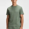 T-Shirt aus Baumwolle mit Jacquard-Muster T-Shirt aus Baumwolle mit Jacquard-Muster