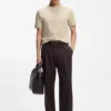 T-Shirt aus Baumwolle mit Jacquard-Muster T-Shirt aus Baumwolle mit Jacquard-Muster