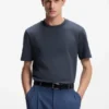 T-Shirt aus Baumwolle mit Noppenstruktur T-Shirt aus Baumwolle mit Noppenstruktur