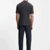 T-Shirt aus Baumwolle mit strukturierten Streifen