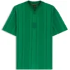 T-Shirt aus Baumwolle mit strukturierten Streifen