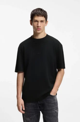 T-Shirt aus Baumwolle mit Waffelstruktur