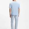 T-Shirt aus Baumwolle und Leinen in regulärer Passform