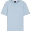 T-Shirt aus Baumwolle und Leinen in regulärer Passform