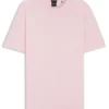 T-Shirt aus Baumwolle und Leinen in regulärer Passform