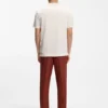 T-Shirt aus Baumwolle und Seide mit geometrischem Jacquard T-Shirt aus Baumwolle und Seide mit geometrischem Jacquard