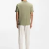 T-Shirt aus Baumwolle und Seide mit geometrischem Jacquard T-Shirt aus Baumwolle und Seide mit geometrischem Jacquard
