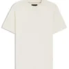T-Shirt aus Baumwolle und Seide mit geometrischem Jacquard T-Shirt aus Baumwolle und Seide mit geometrischem Jacquard