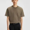 T-Shirt aus Baumwolljersey in Relaxed-Fit mit Logo-Print